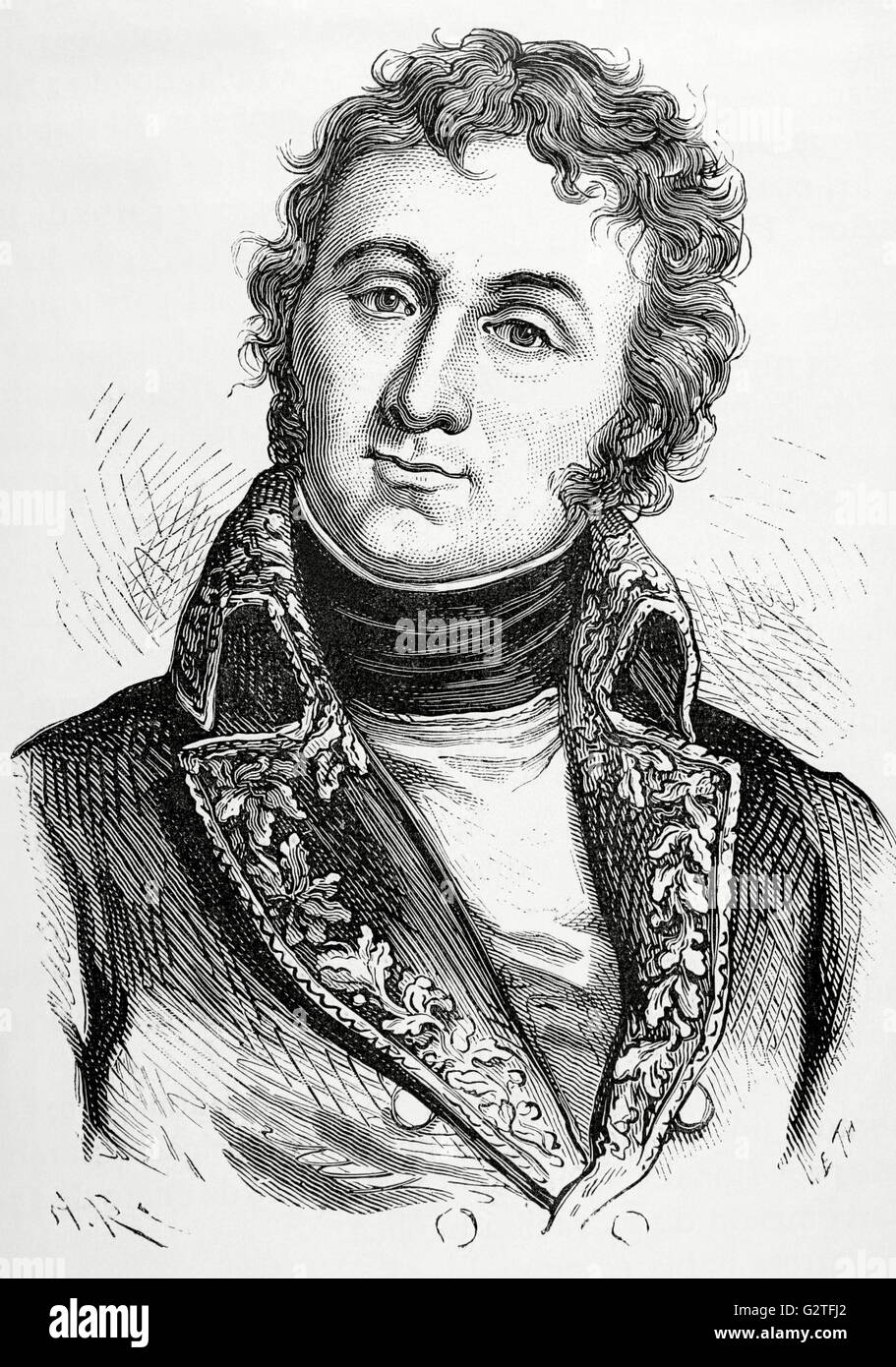 André Masséna (17581817). Französische Armee. Gravur in der Geschichte