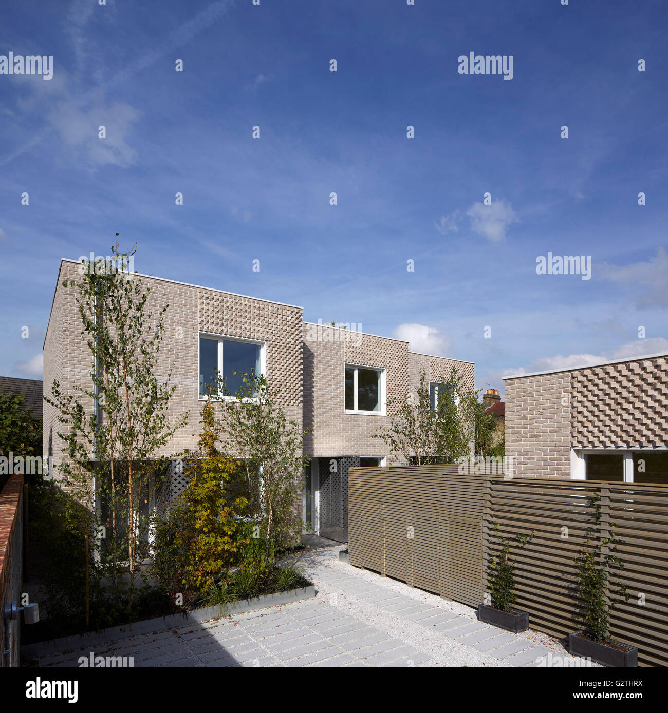 Gesamtansicht. Hindman des Yard, London, Vereinigtes Königreich. Architekt: Foster Lomas, 2015. Stockfoto