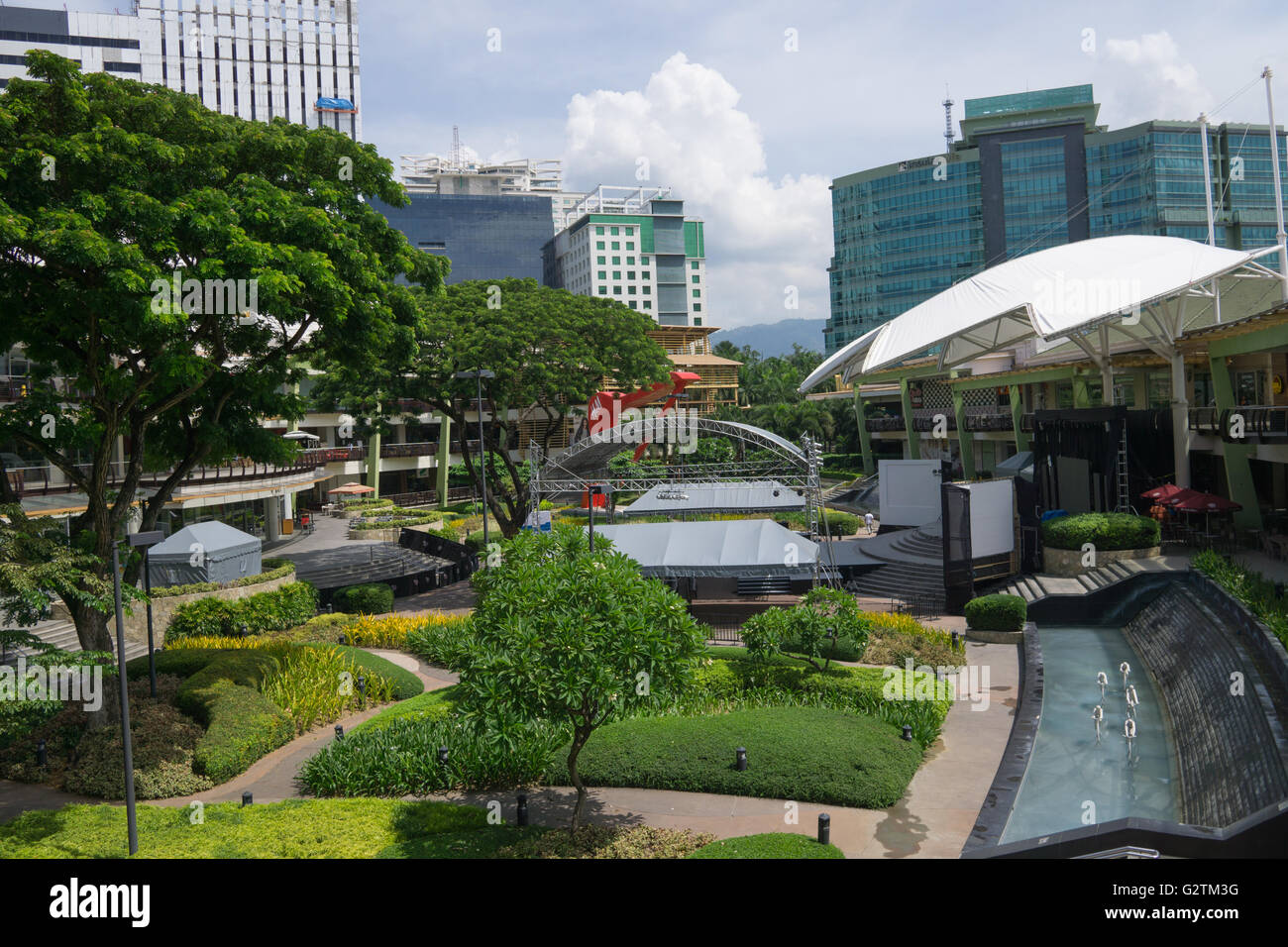 Das Ayala Center ist ein großes Einkaufszentrum befindet sich in Cebu City, Philippinen. Stockfoto