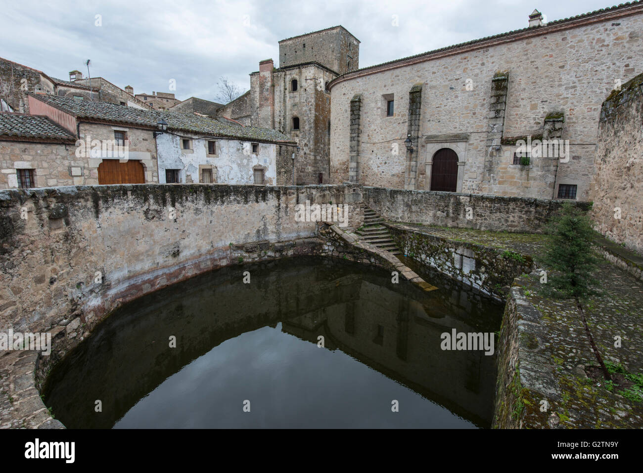 Alten Reservoir, La Alberca, Trujillo, Extremadura, Spanien Stockfoto