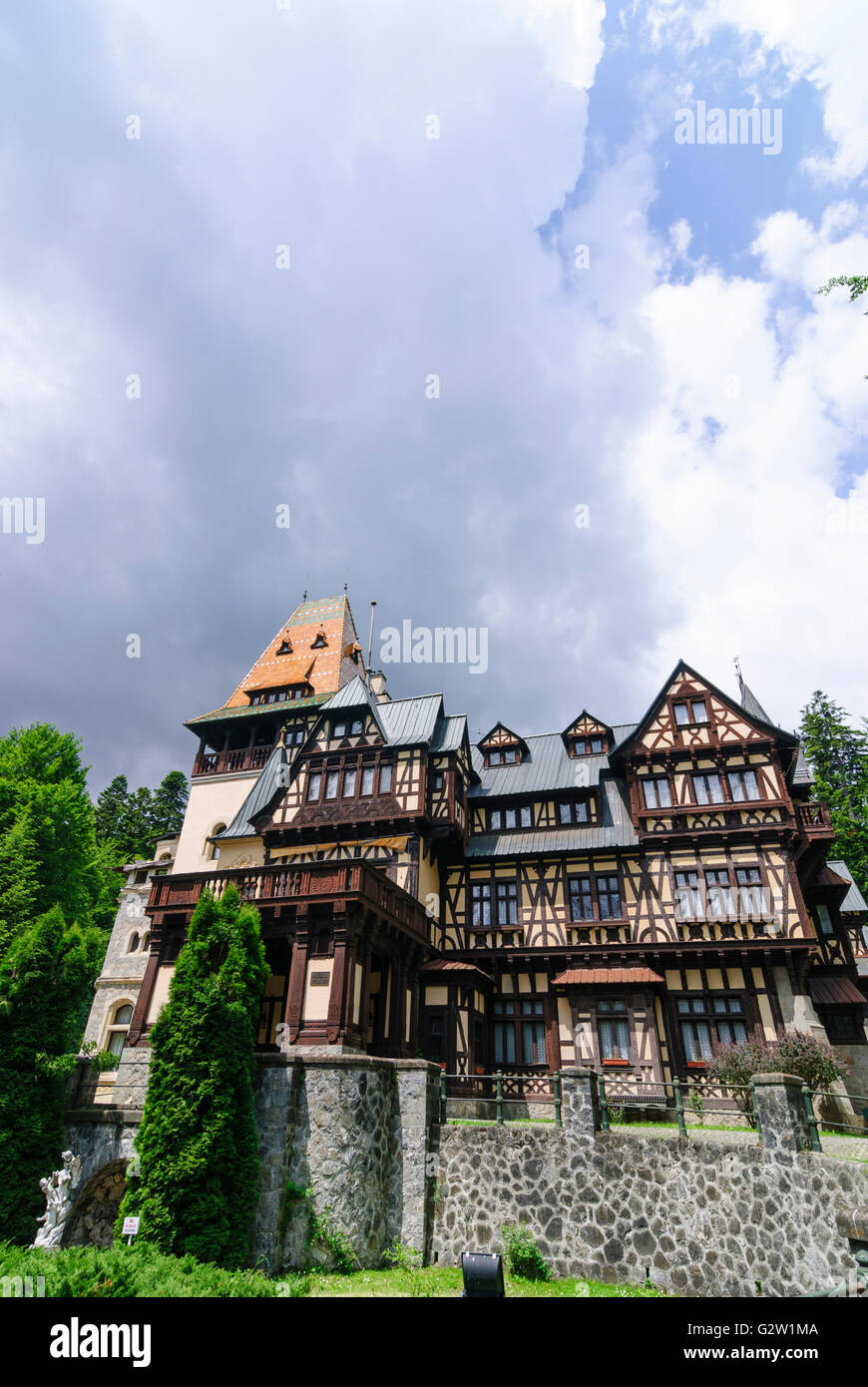 Pelisor Palastes, Rumänien, Siebenbürgen, Transsilvanien, Siebenbürgen (Transsilvanien), Sinaia Stockfoto