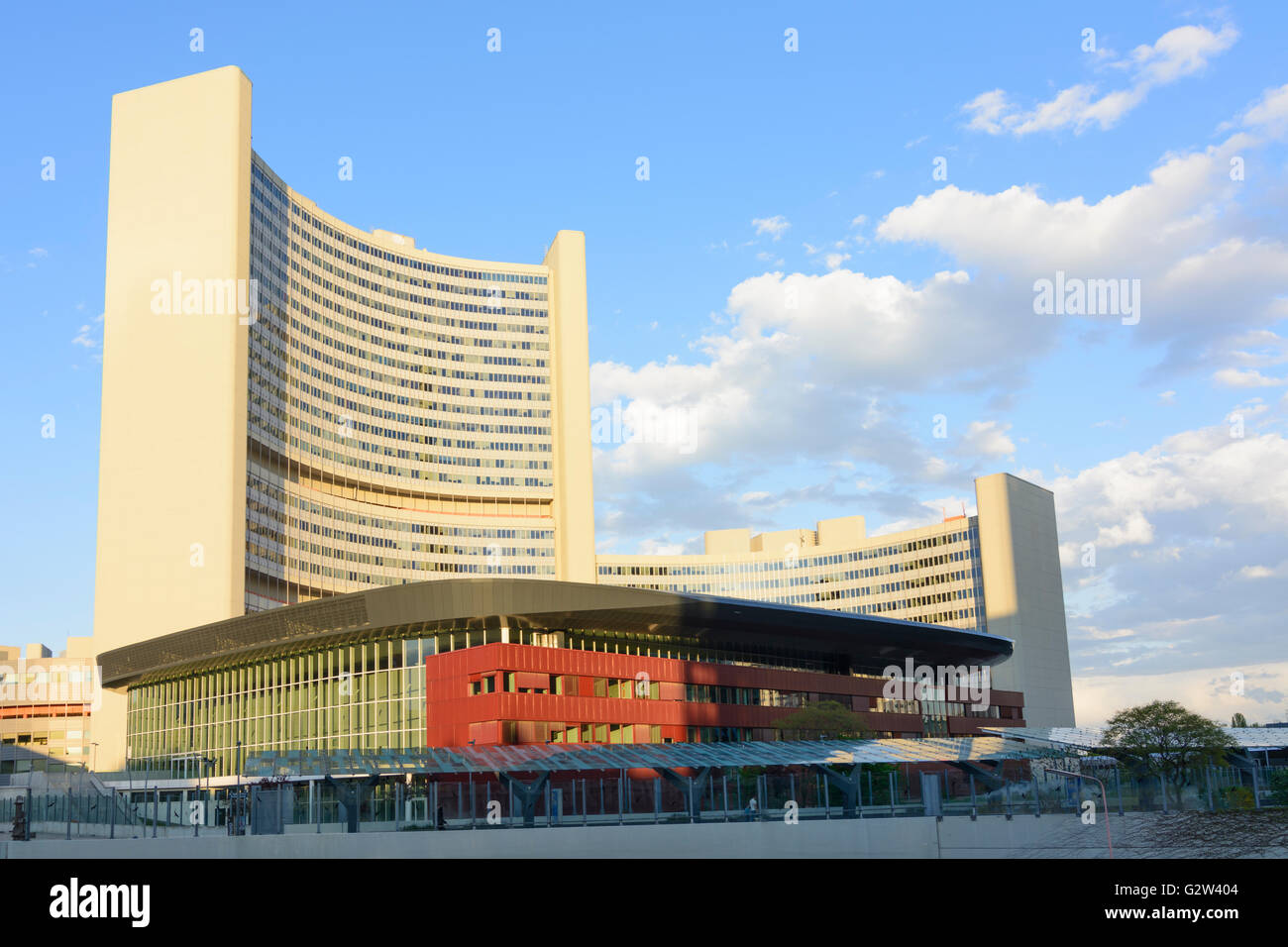 Vienna International Centre (UNO City), Österreich, Wien, Wien Stockfoto