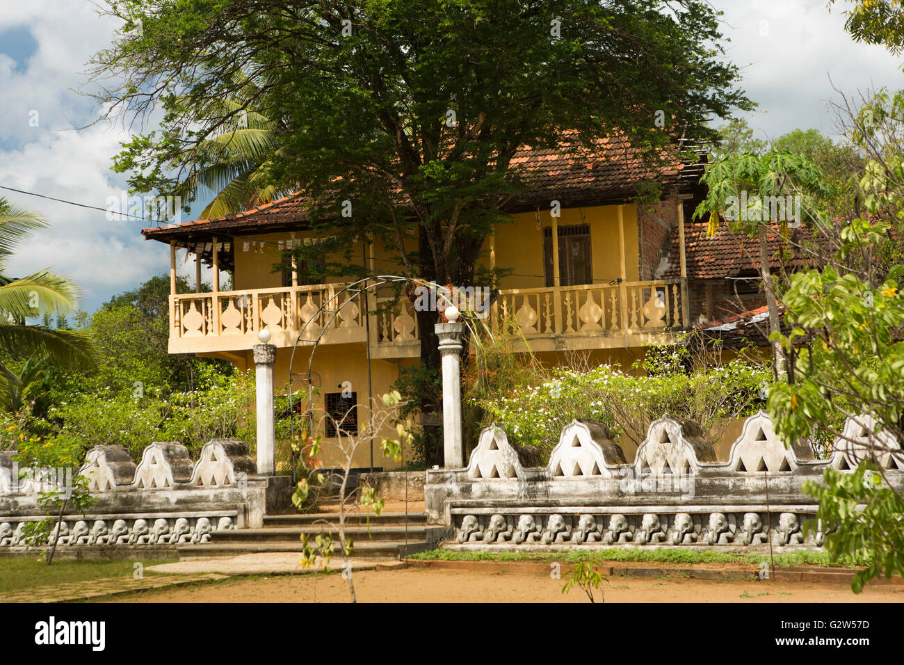 Sri Lanka, Uva Provinz, Moneragala Buduruwagala, buddhistische Tempelanlage, Kloster Stockfoto