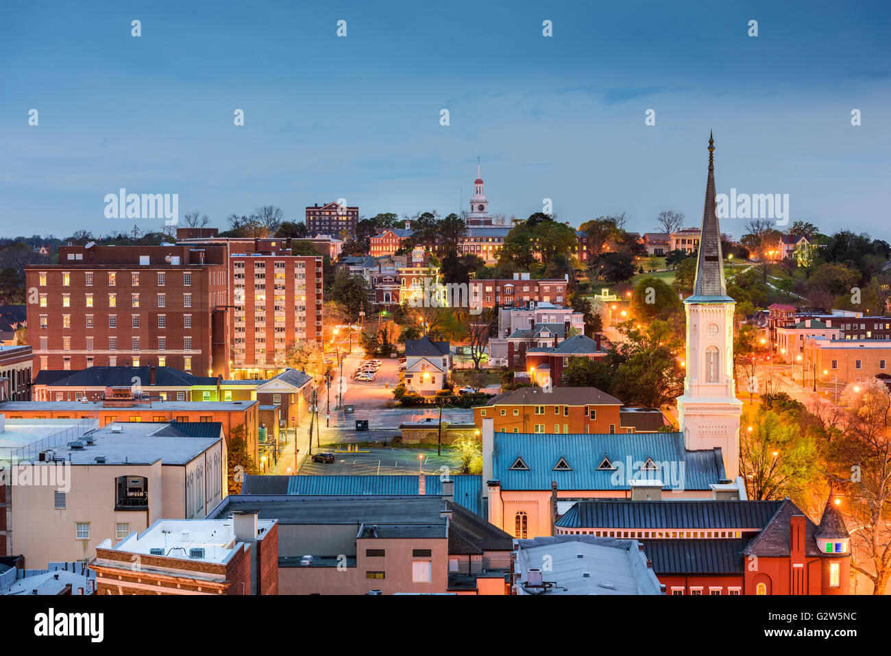 Macon, Georgia, USA Skyline Innenstadt. Stockfoto Macon, Georgia, USA Skyline Innenstadt. Stockfoto