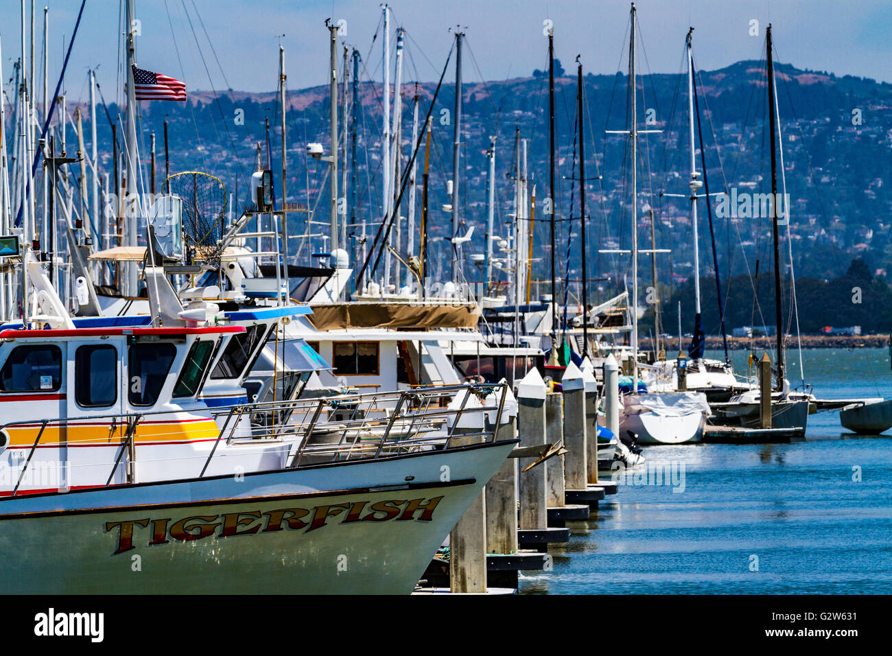 Emeryville California Marina Stockfoto