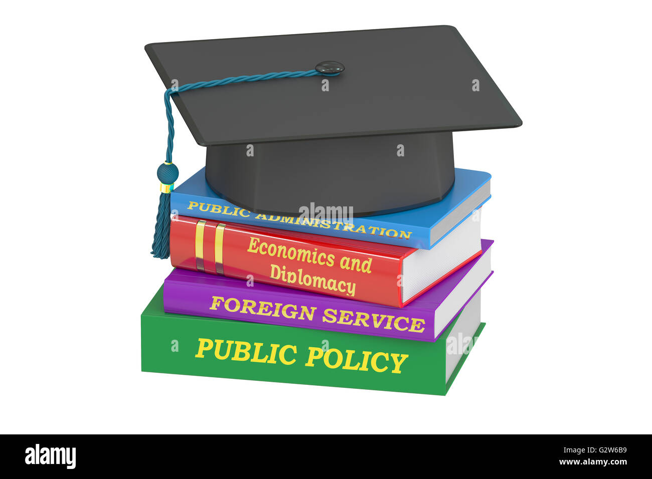 Politische Bildung, 3D-Rendering isolierten auf weißen Hintergrund Stockfoto