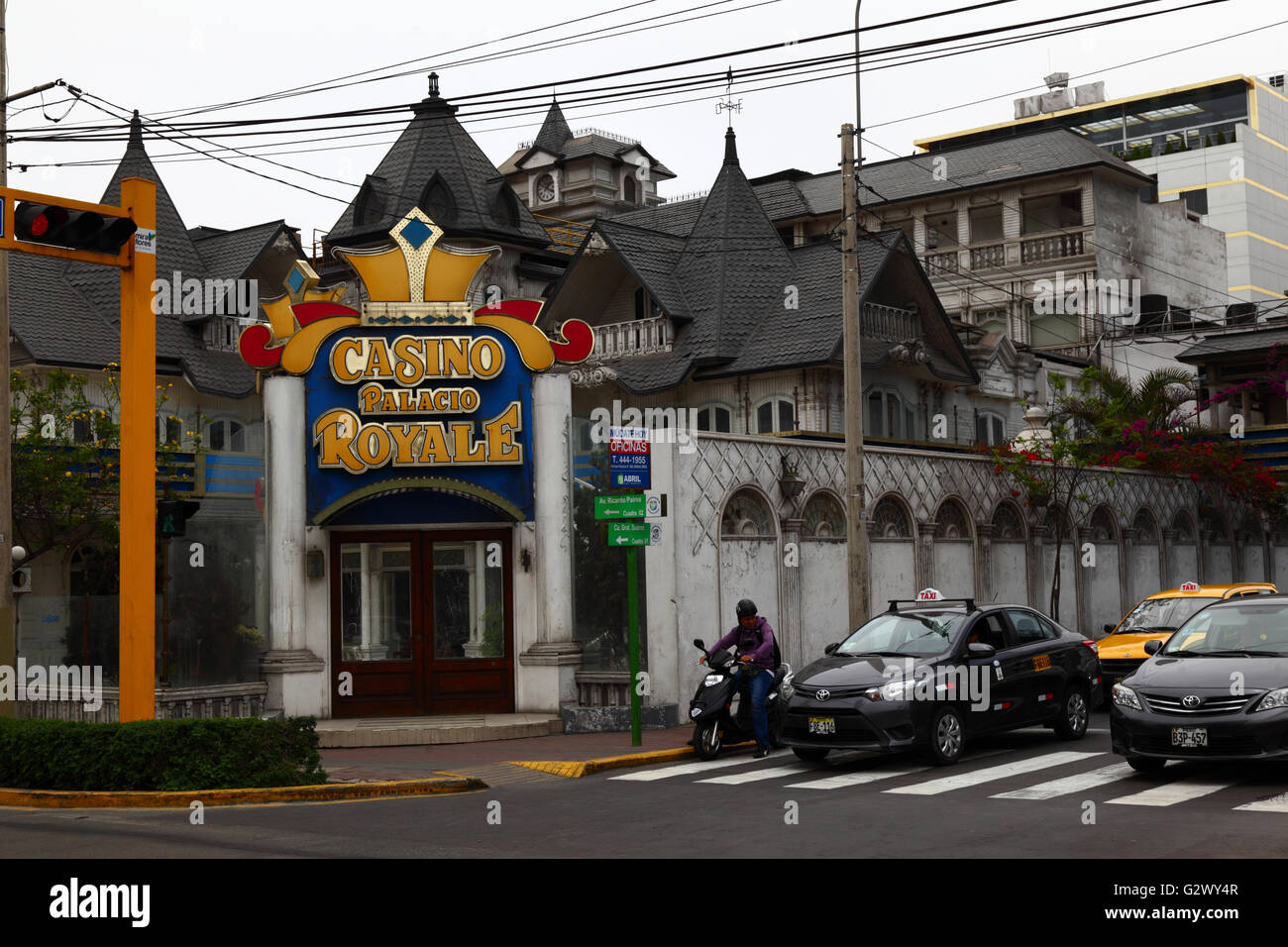 Kasino Palacio Royale Gebäude, Miraflores, Lima, Peru Stockfoto