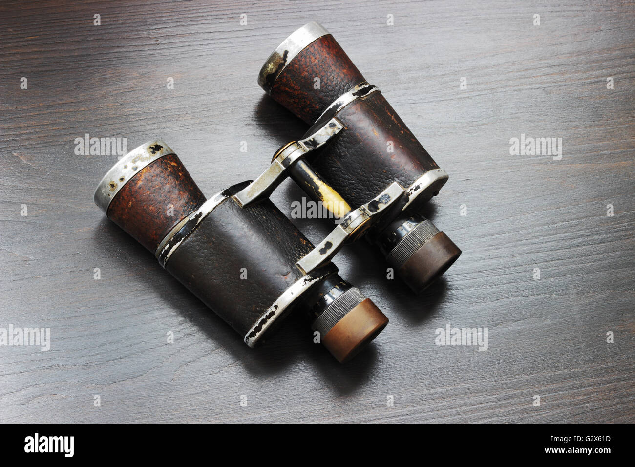 Alten Feld Fernglas Stockfoto