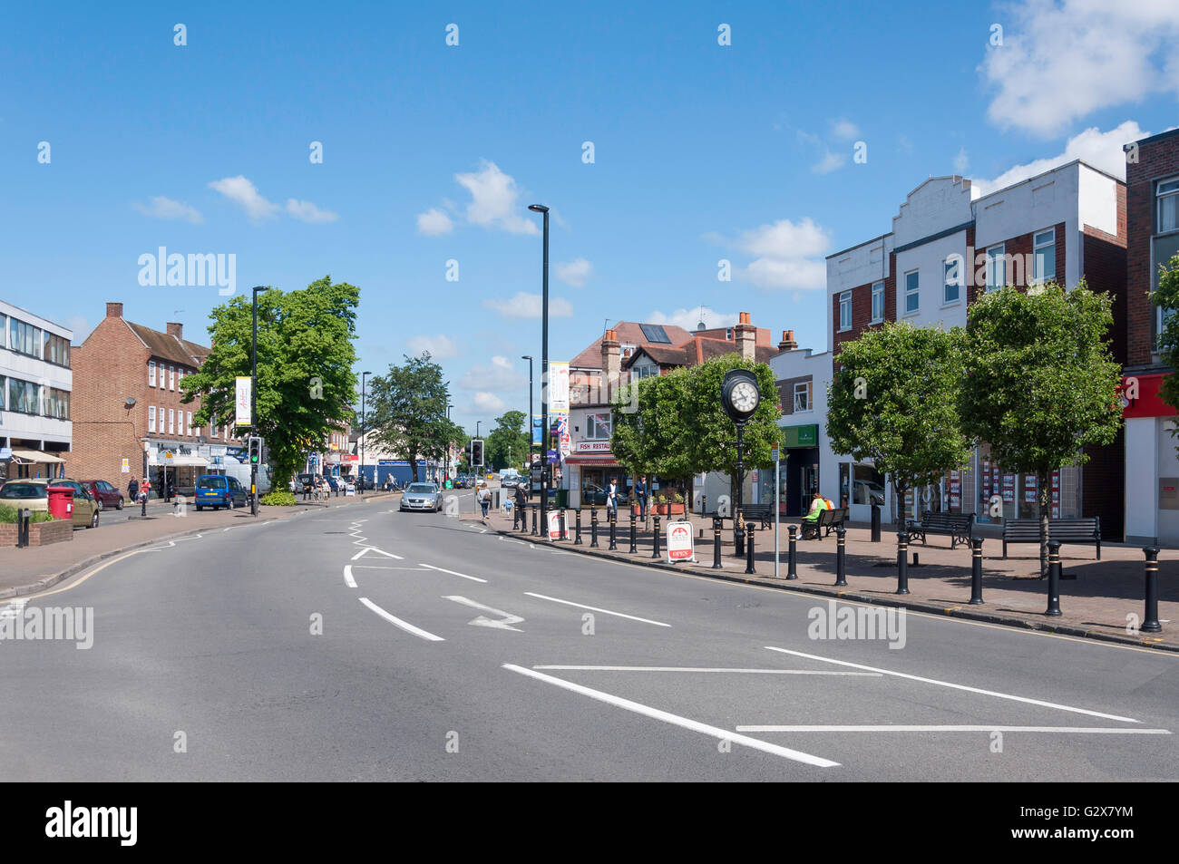 Church Road, Ashford, Surrey, England, Vereinigtes Königreich Stockfoto