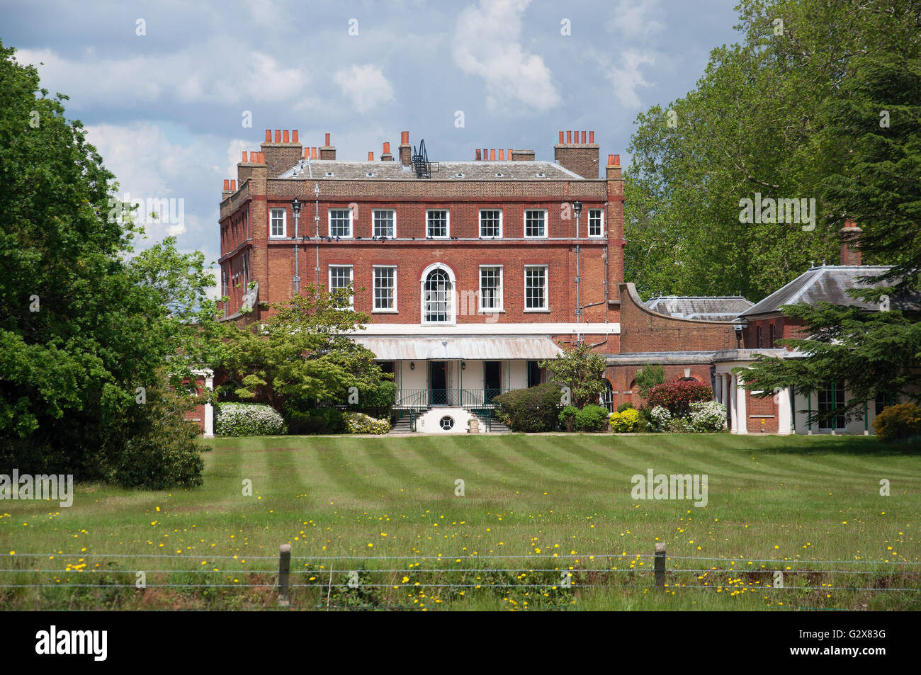 16. Jahrhundert buschigen Haus (NPL-Campus), Bushy Park, Borough of Richmond upon Thames, Greater London, England, Vereinigtes Königreich Stockfoto