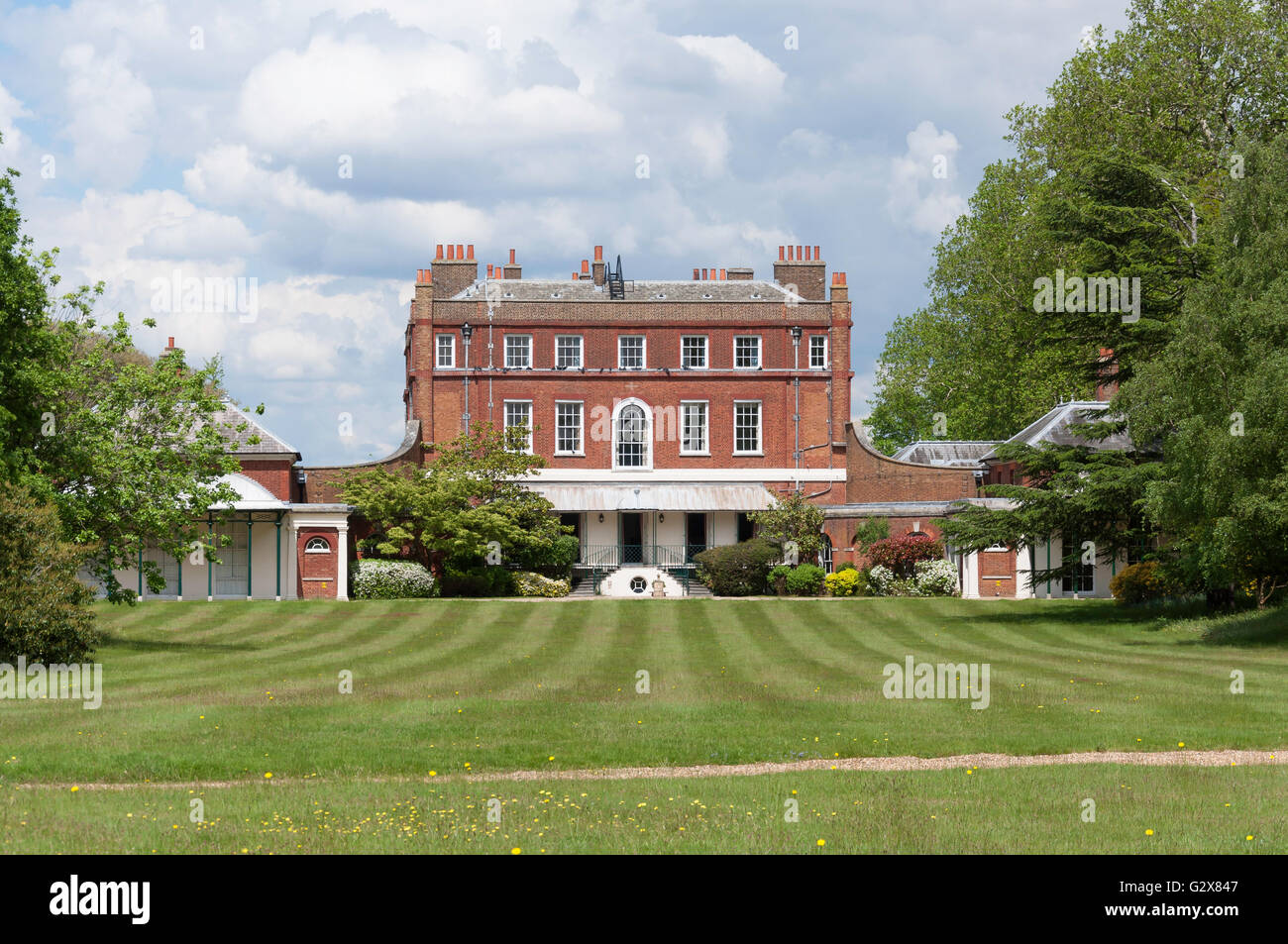 16. Jahrhundert buschigen Haus (NPL-Campus), Bushy Park, Borough of Richmond upon Thames, Greater London, England, Vereinigtes Königreich Stockfoto