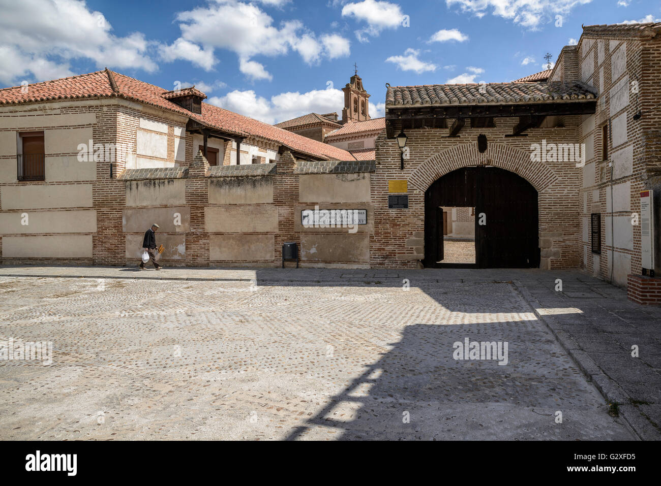 MM Augustiner Kloster. Geburtsort Isabella der katholischen, fünfzehnten Jahrhundert Madrigal de Las Altas Torres, Avila, Castilla y Leon, Stockfoto