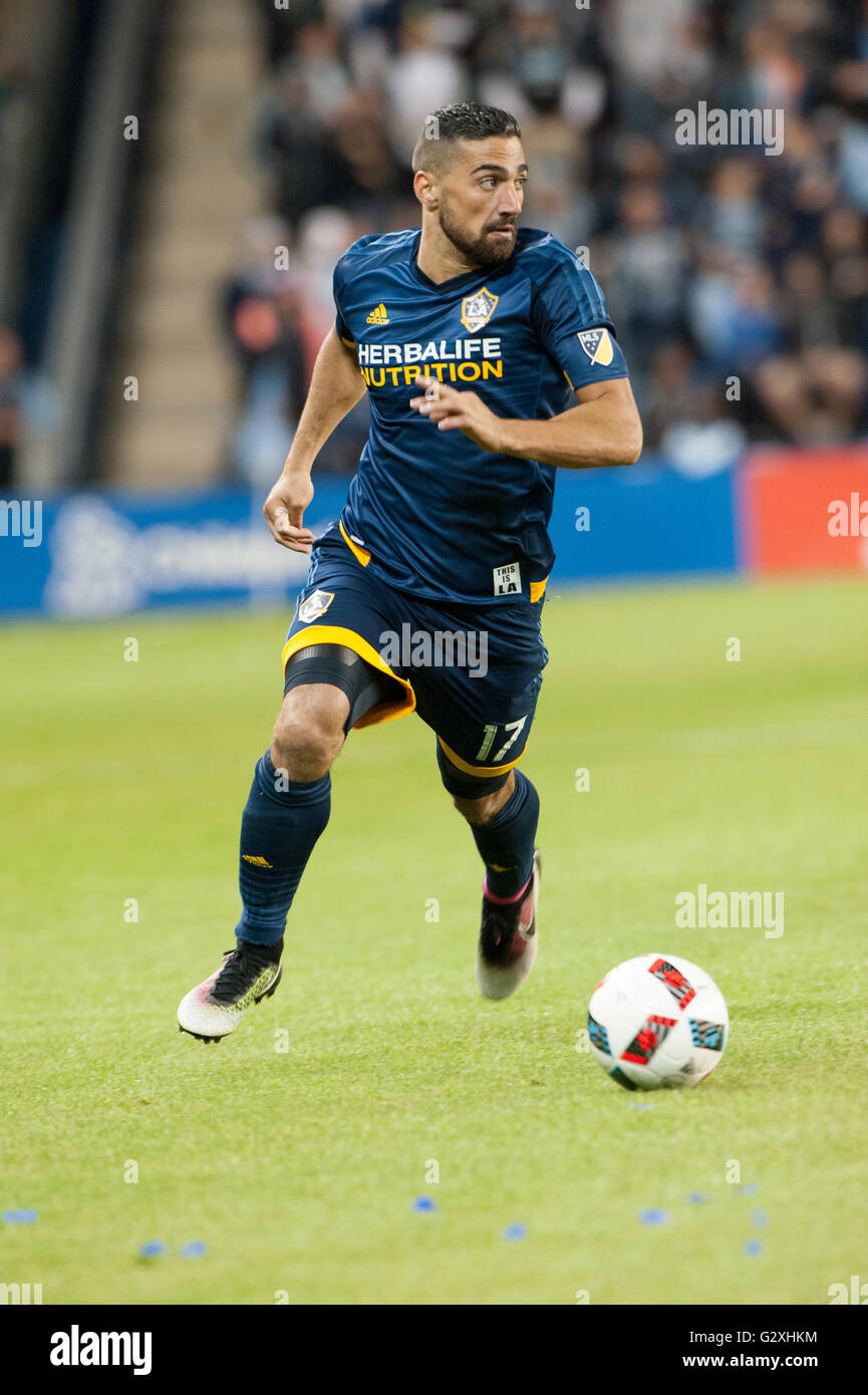 Sebastian Lletget Nr. 17 LA Galaxy Mittelfeldspieler Stockfoto