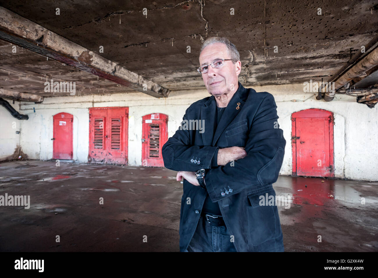 Krimiautor Peter James fotografiert in Brighton. Stockfoto