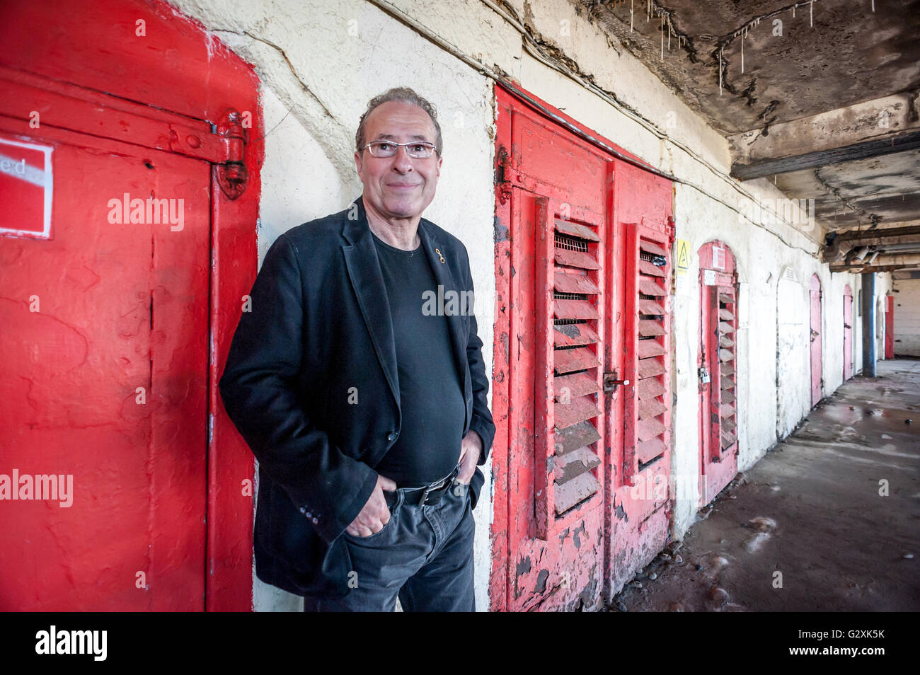 Krimiautor Peter James fotografiert in Brighton. Stockfoto