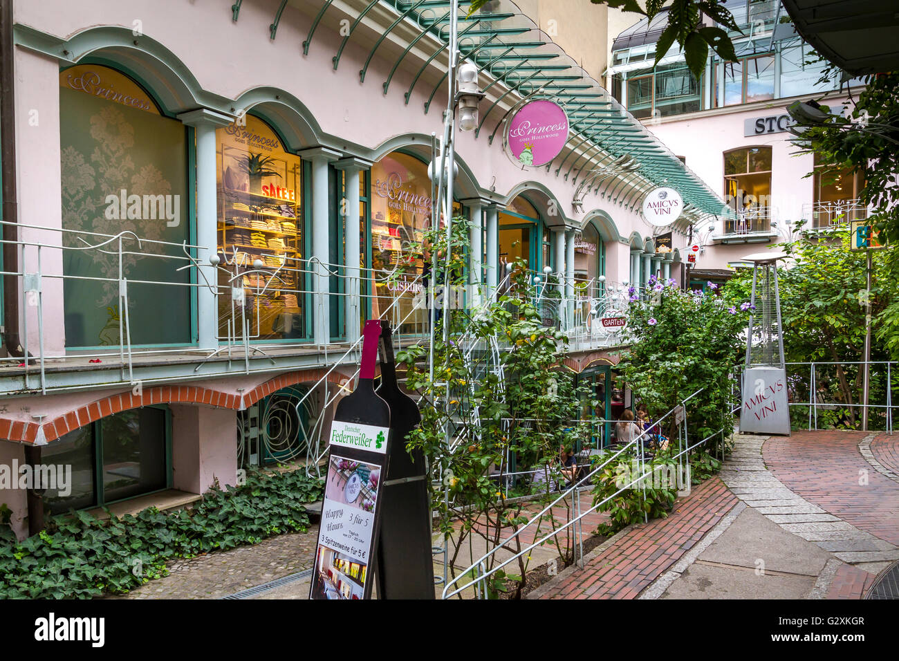 Essbereich, Hackesher Markt, Berlin, Deutschland Stockfoto