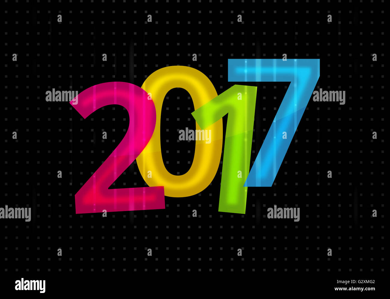 2017-Hintergrund-Schrift Stockfoto