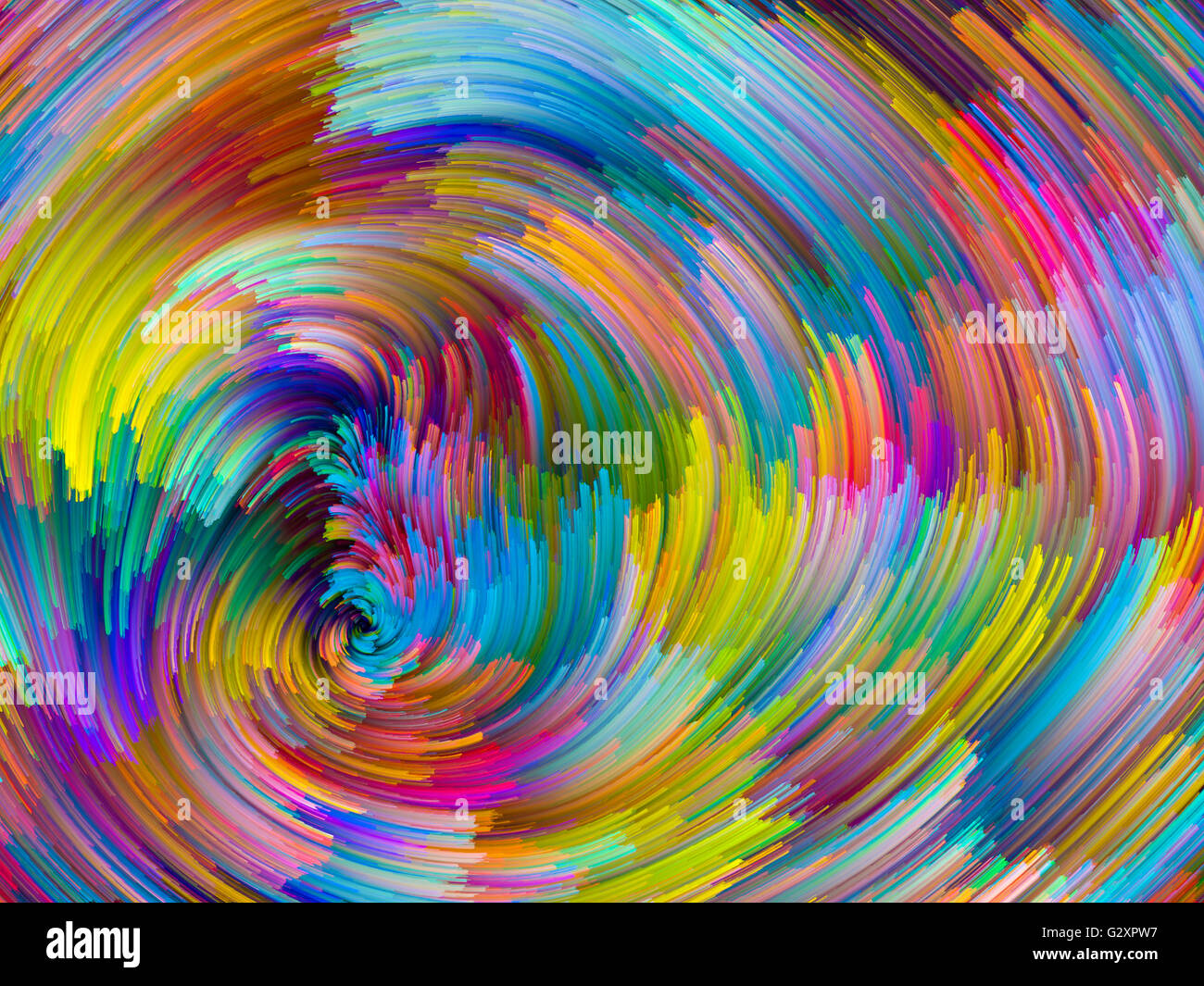 Swirl-Serie Farbe. Hintergrund-Design des Musters der wirbelnden Farbe Stränge zum Thema Kreativität, Fantasie und Kunst Stockfoto