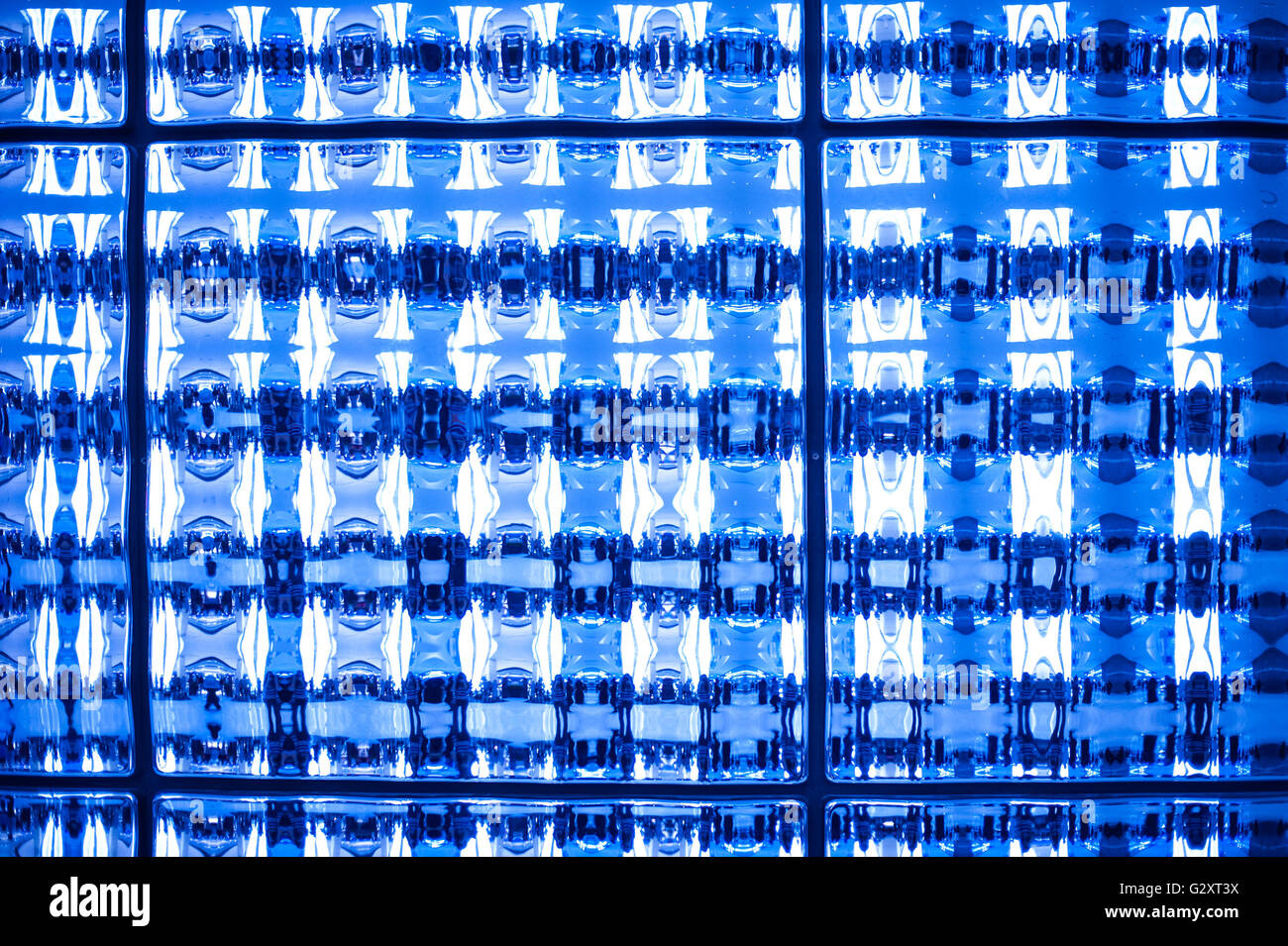 Abstrakte Blauton gefärbt Mosaik Pixel Textur Wallpaper Hintergrund Stockfoto