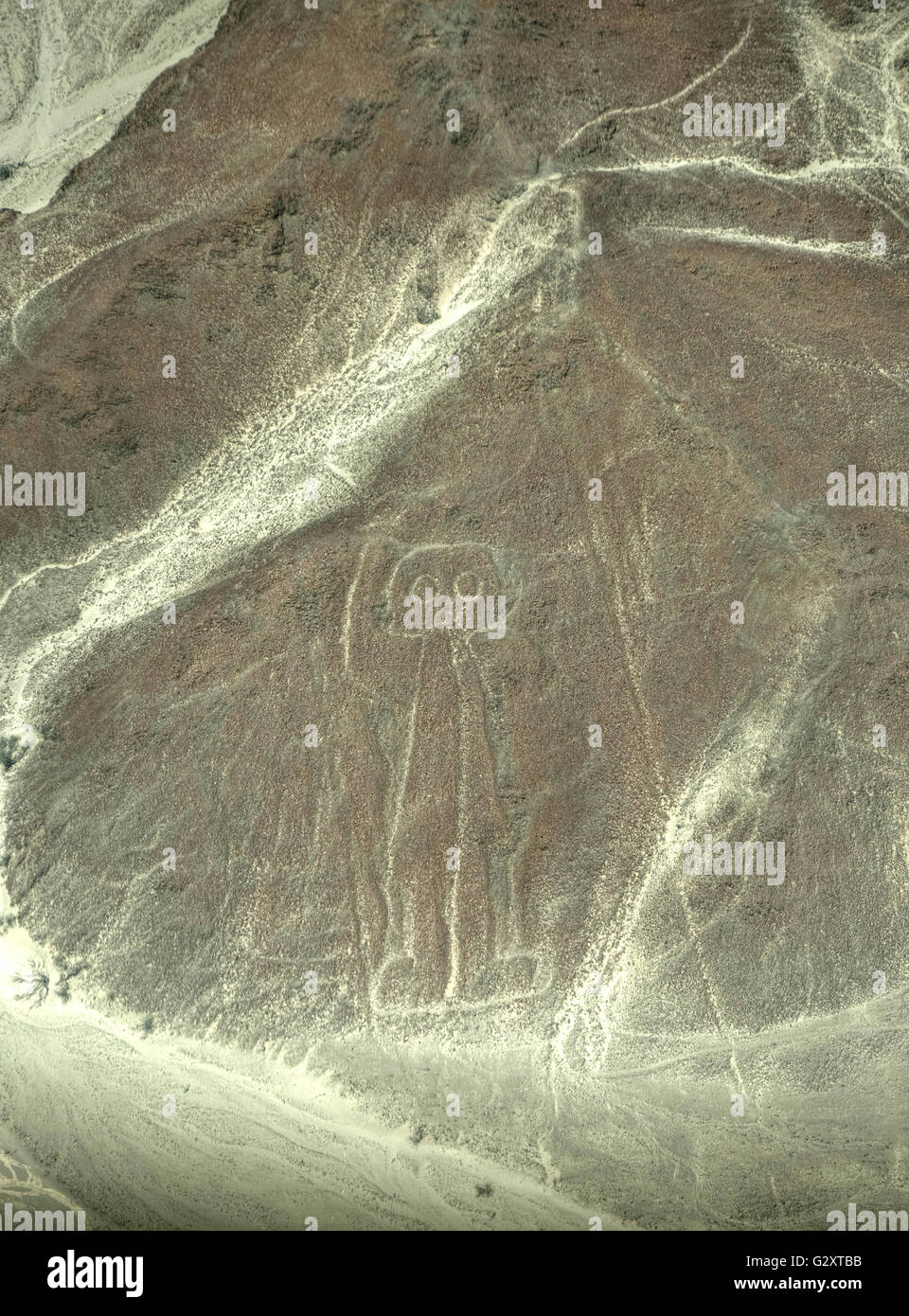 Astronaut, Nazca-Linien Stockfoto