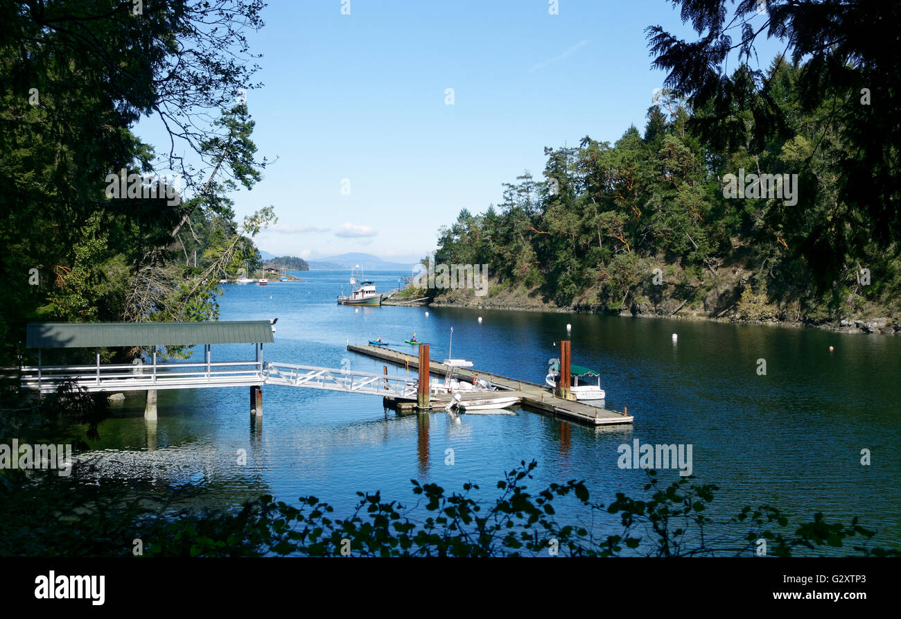 Brentwood Bay, Tod Inlet Butchart Gardens, Victoria, Britisch-Kolumbien Stockfoto