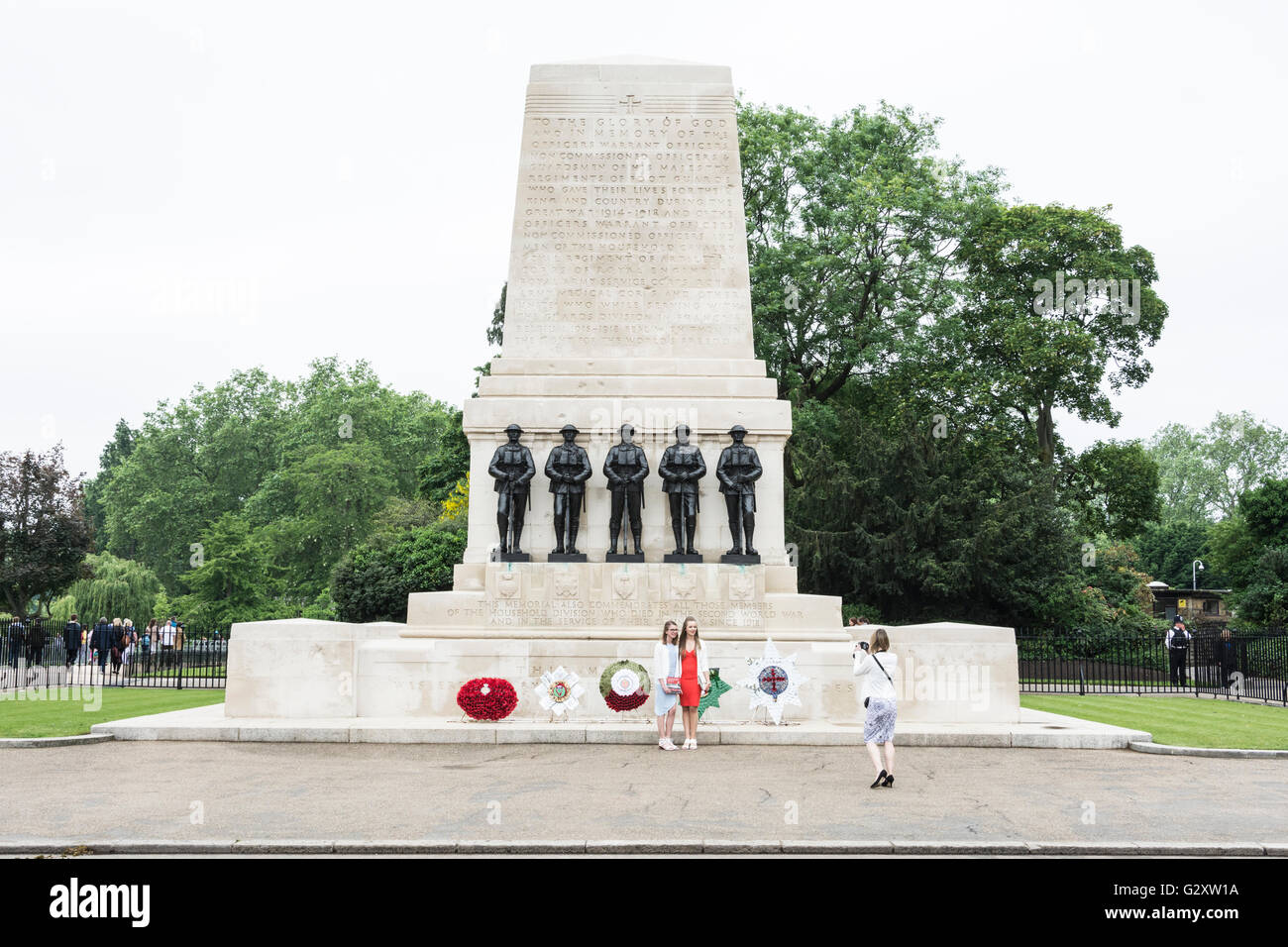 Die Wache Memorial auf Horse Guards Parade, London, England, UK Stockfoto