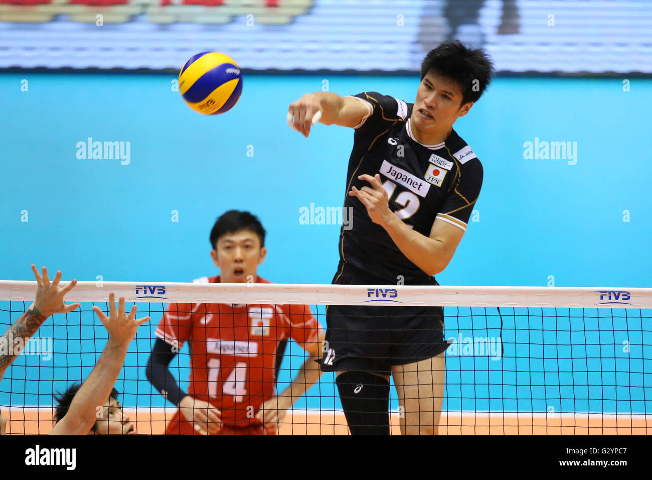Takashi Dekita (JPN), 4. Juni 2016 Volleyball Herren Volleyball