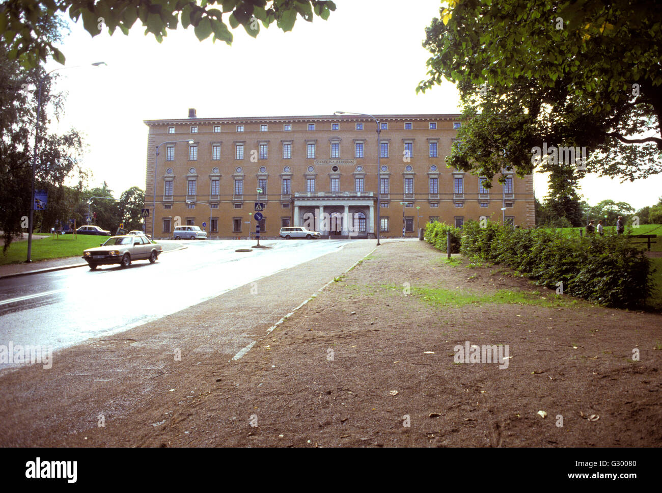 Carolina Rediviva historische Bibliothek an der Universität Uppsala Stockfoto