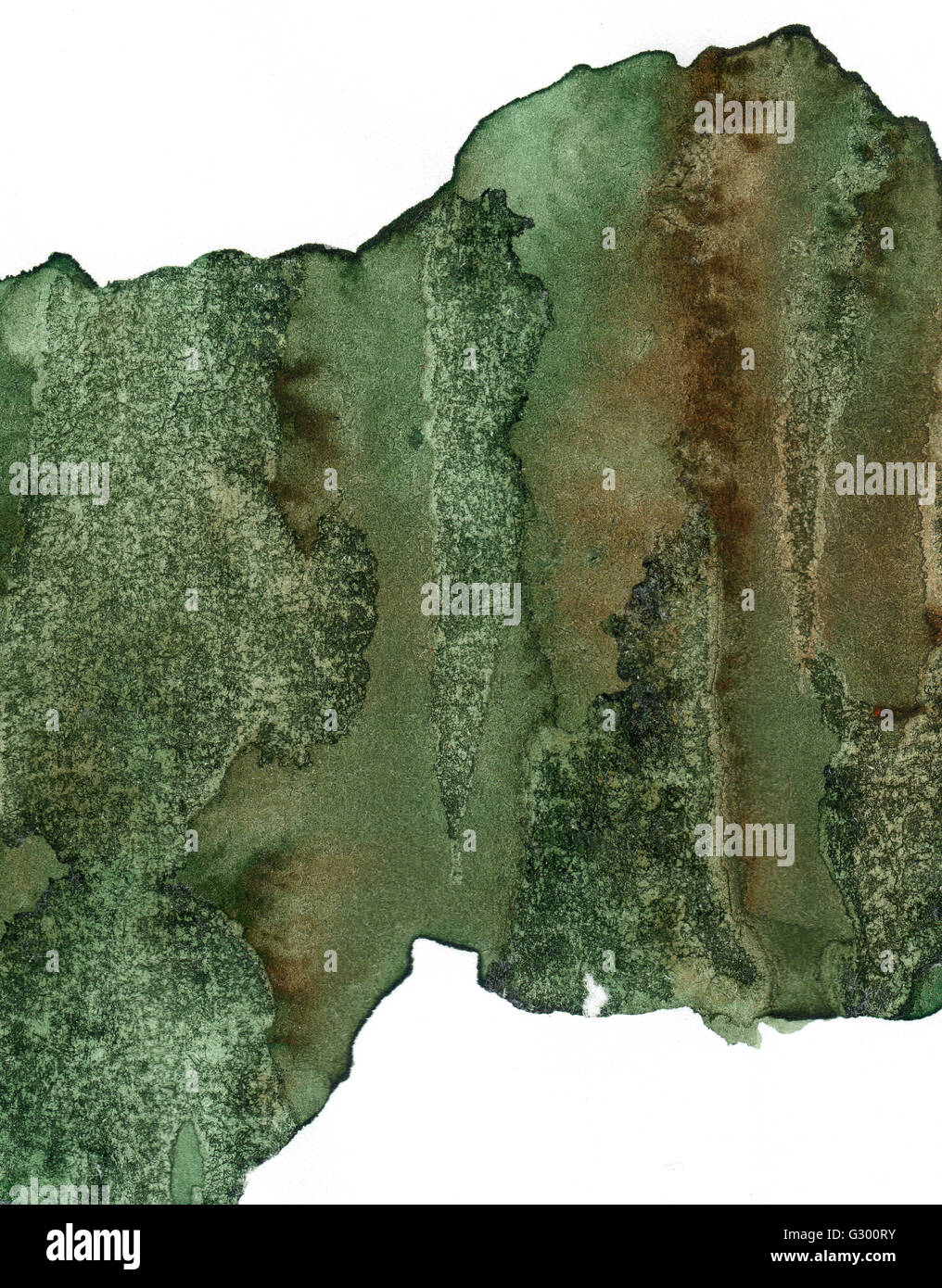 Aquarell auf alten Papier Textur Hintergrund Stockfoto