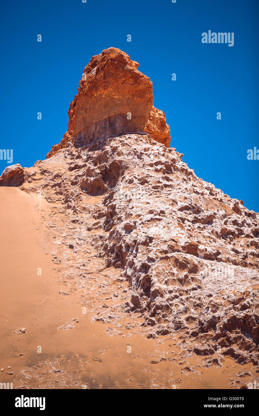 Valle De La Luna (Mondtal) in der Nähe von San Pedro de Atacama, Chile Stockfoto