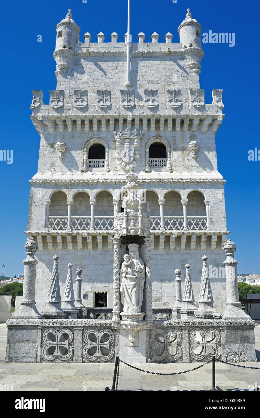 Turm von Belem, Torre de Belém, Belem, Lissabon, Portugal Stockfoto