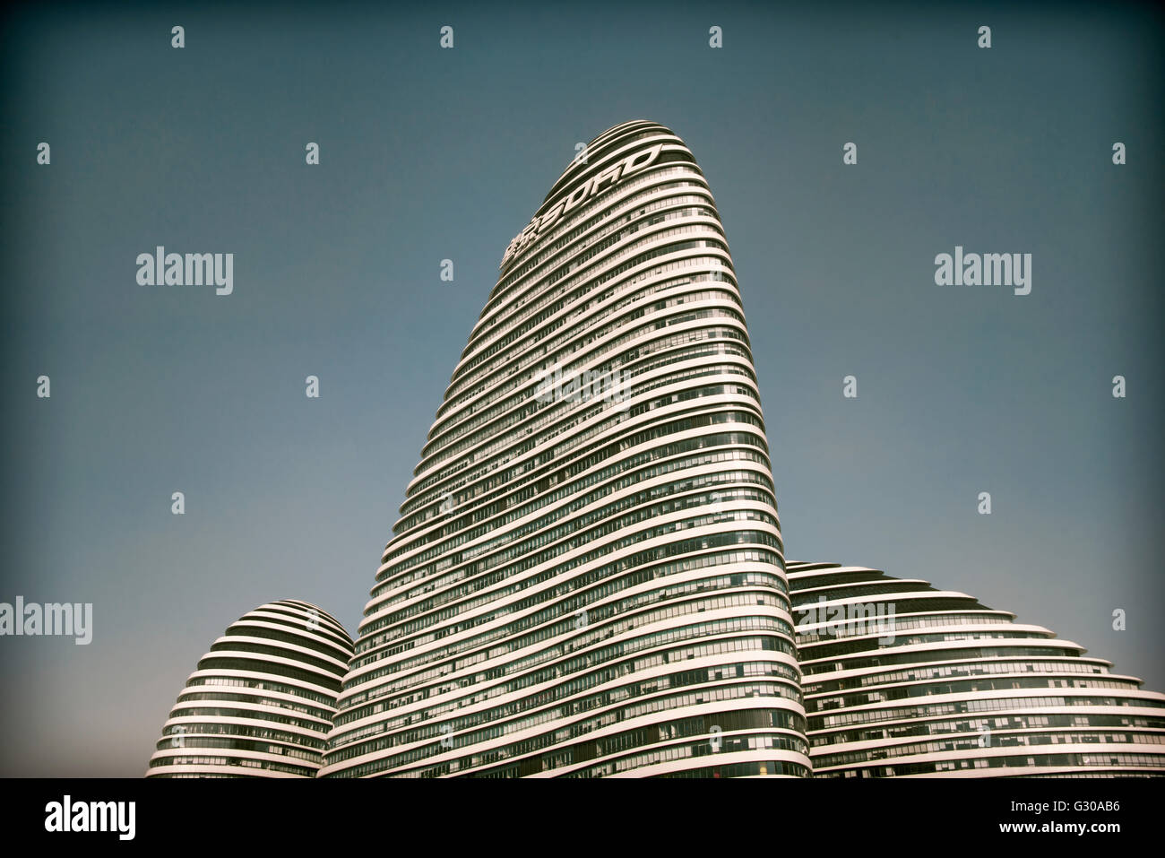 Wangjing SOHO Beijing, entworfen von Zaha Hadid, Peking, China, Asien Stockfoto