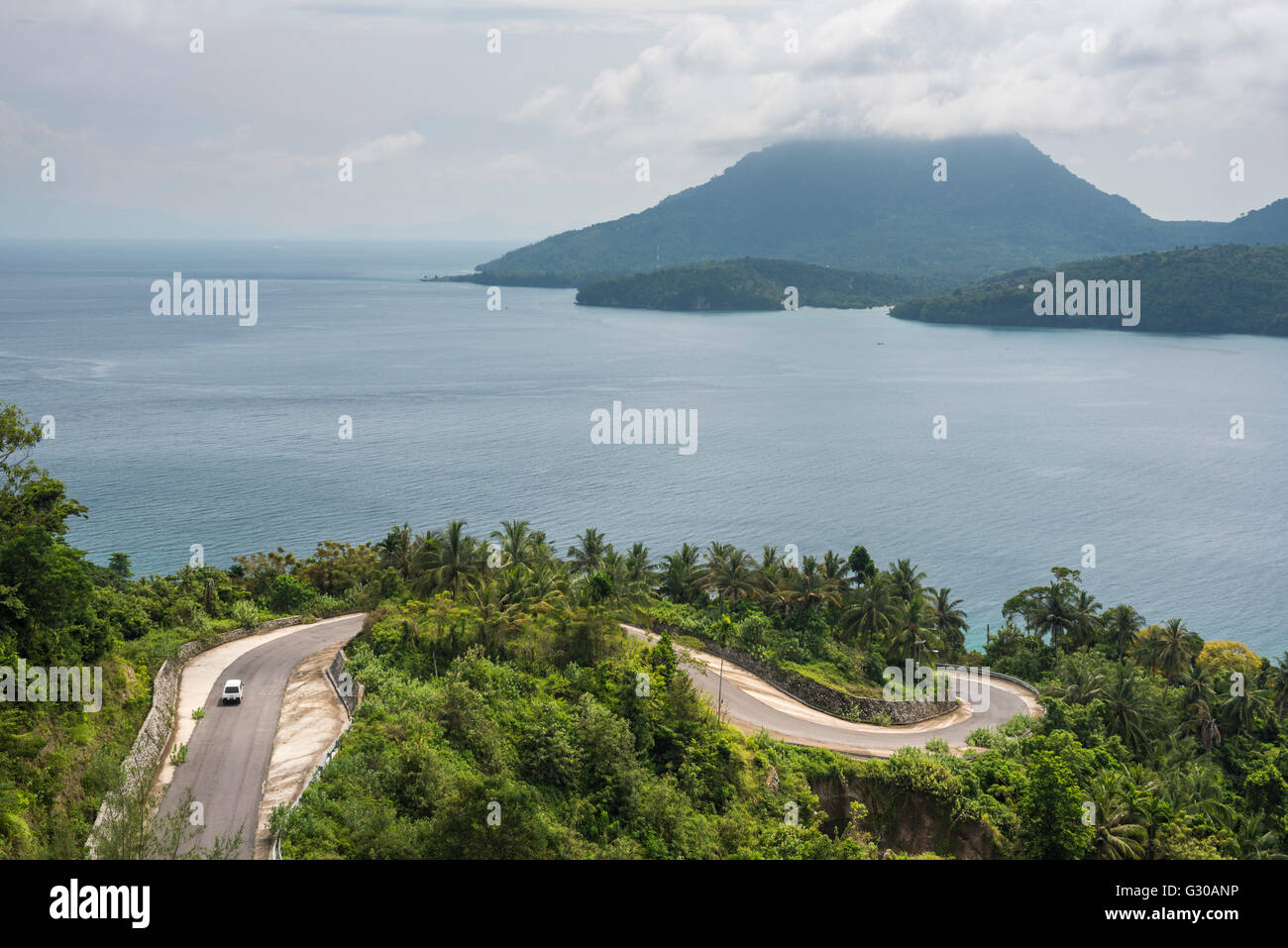 Minivan, die Erkundung der Insel Pulau Weh, Provinz Aceh, Sumatra, Indonesien, Südostasien, Asien Stockfoto