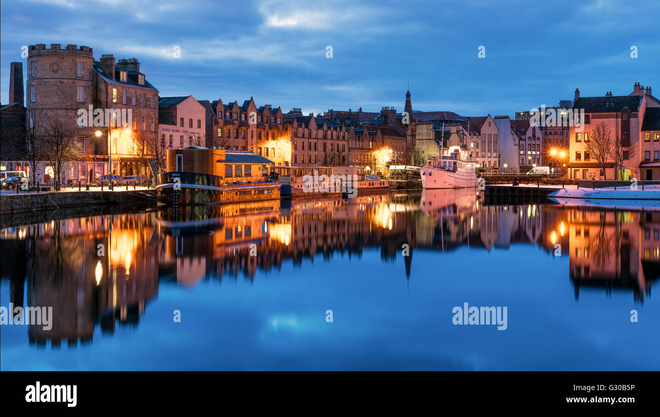 Ufer, Leith, Edinburgh, Schottland, Vereinigtes Königreich, Europa Stockfoto