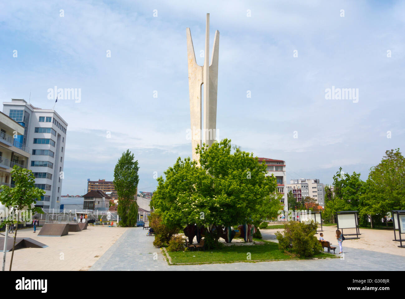 Denkmal der Brüderlichkeit und Einheit, Pristina, Kosovo, Serbien Stockfoto