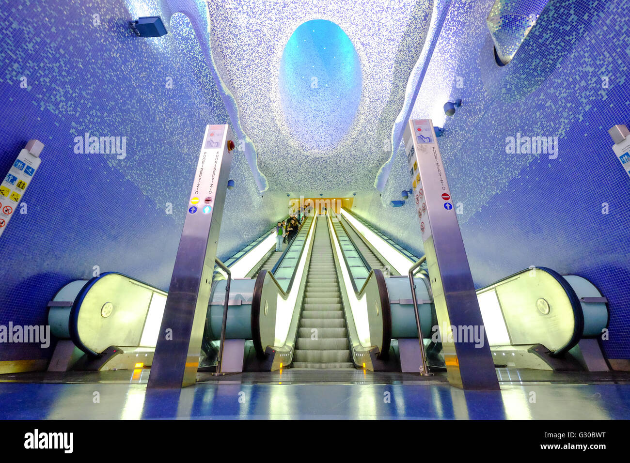 Toledo-Kunst-Station von Naples Metro, Neapel, Kampanien, Italien, Europa Stockfoto