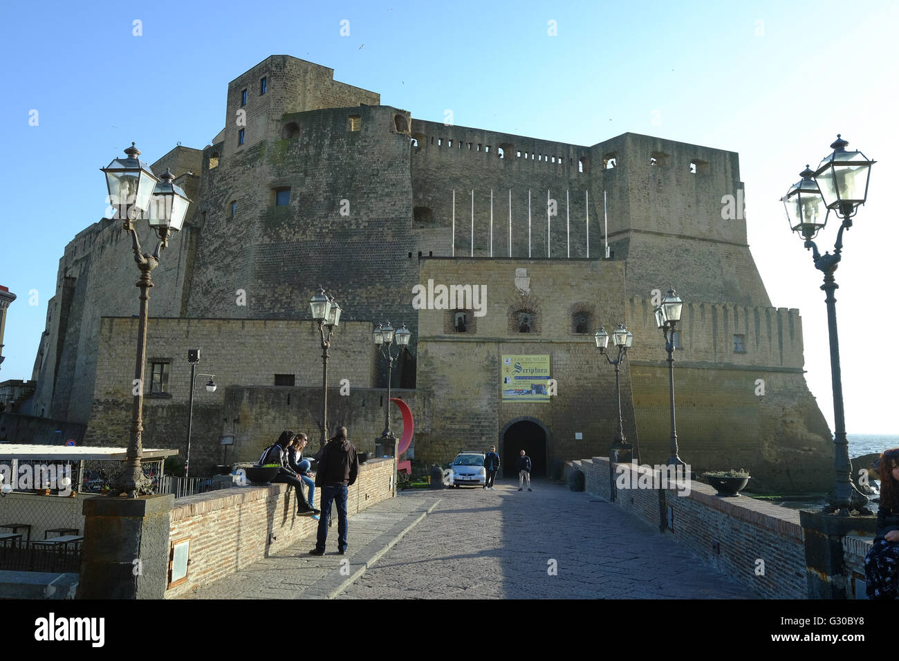 Castel OVO (Ei-Schloß), Neapel, Kampanien, Italien, Europa Stockfoto