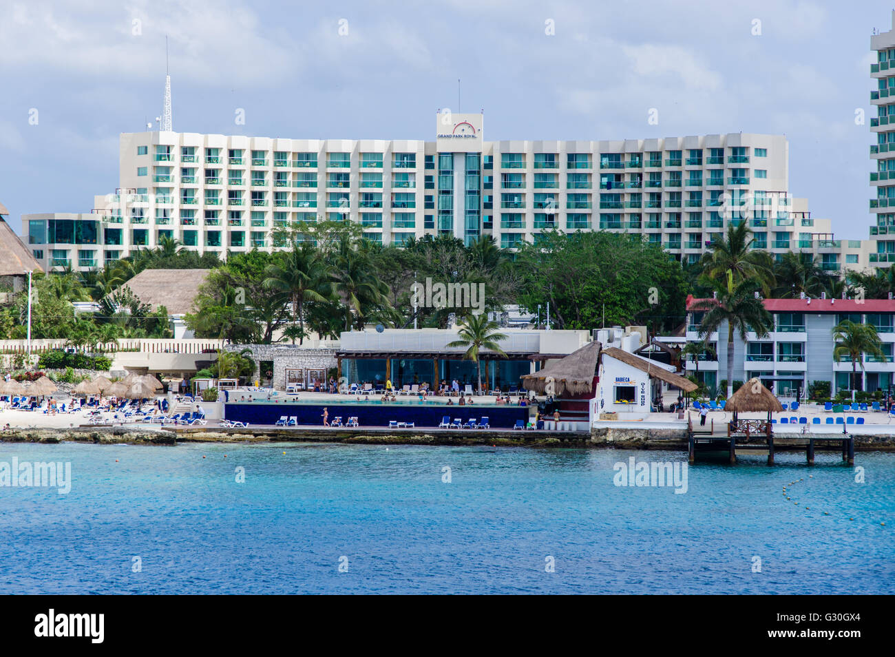 Grand Park Royal Hotel und Resort in Cozumel.  Cozumel, Mexiko Stockfoto