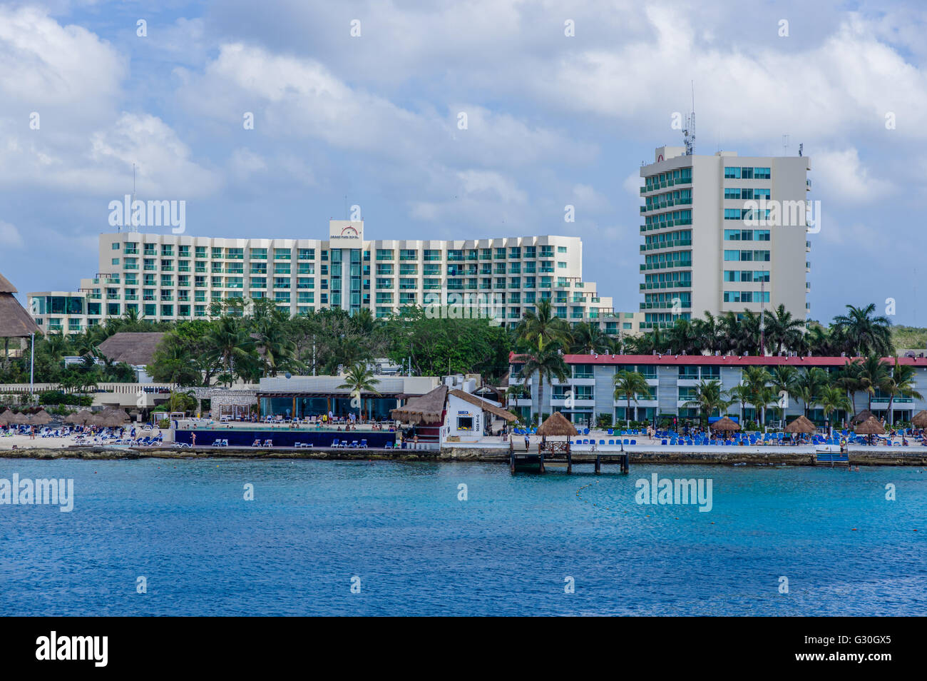 Grand Park Royal Hotel und Resort in Cozumel.  Cozumel, Mexiko Stockfoto
