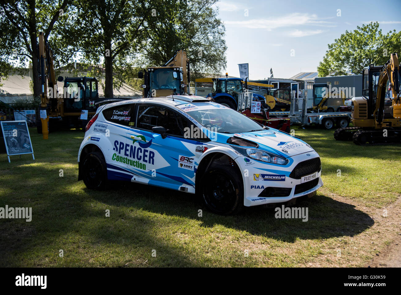 Rally Cross Ford Fiesta an der Royal Bath & West zeigen 2. Juni 2016 Stockfoto