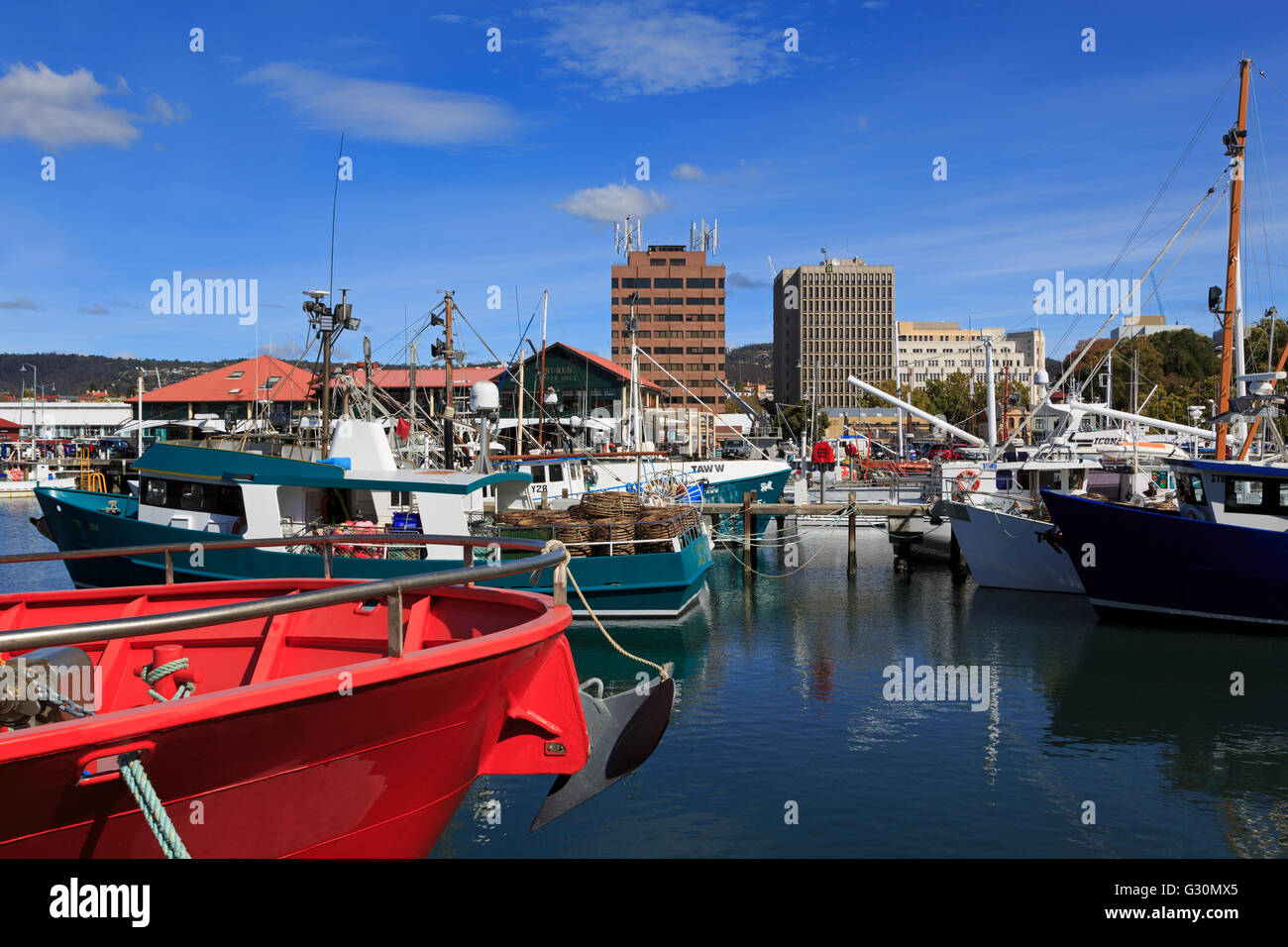 Victoria Dock, Insel in Hobart, Tasmanien, Australien Stockfoto