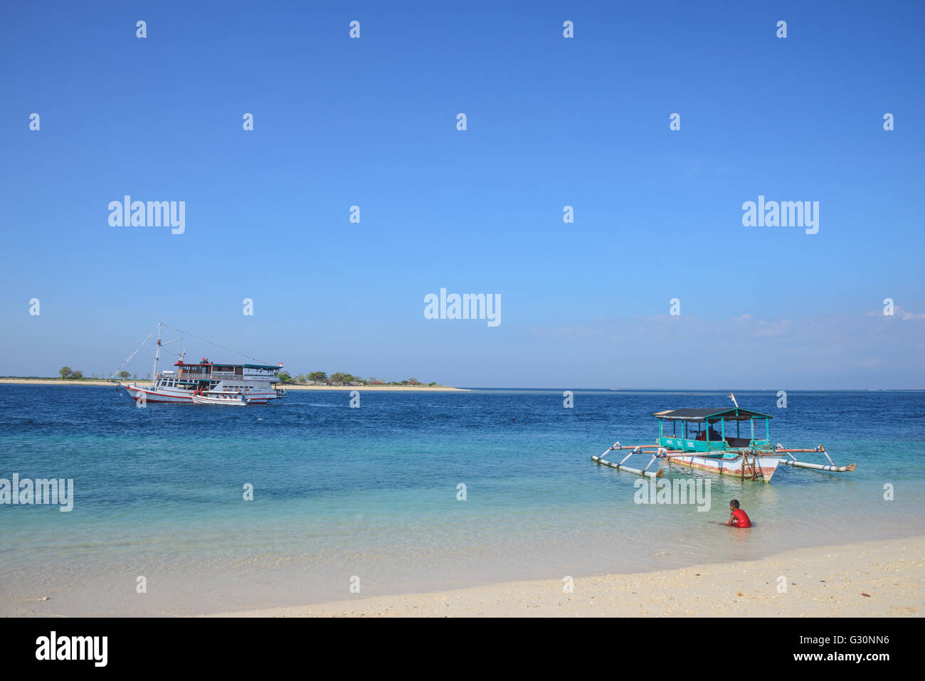Gili Lampu Insel in der Nähe von Lombok Stockfoto