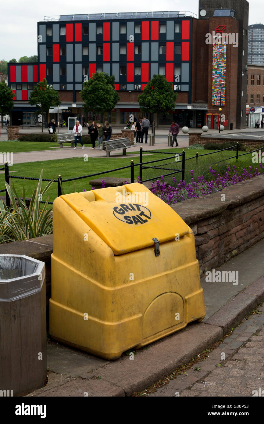 Splitt und Salz bin, Stadtzentrum von Coventry, UK Stockfoto