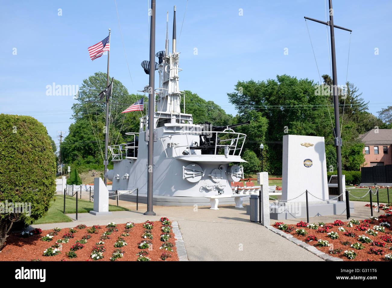Dem zweiten Weltkrieg uBoot Denkmal Ost in Groton, Connecticut