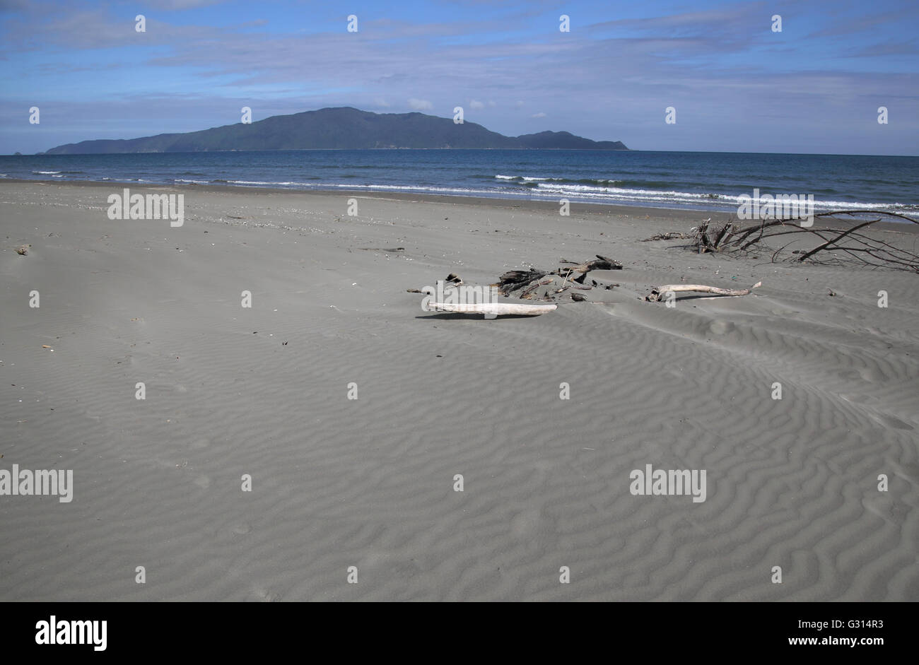 Waikanae Strand auf der Nordinsel von Neuseeland Stockfoto