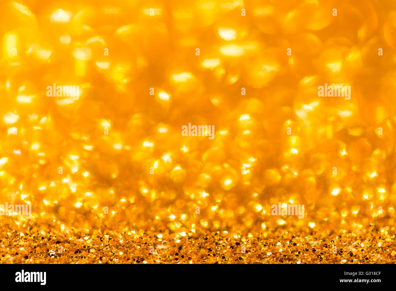Abstrakte goldenen Glitzer Textur Hintergrund Stockfoto