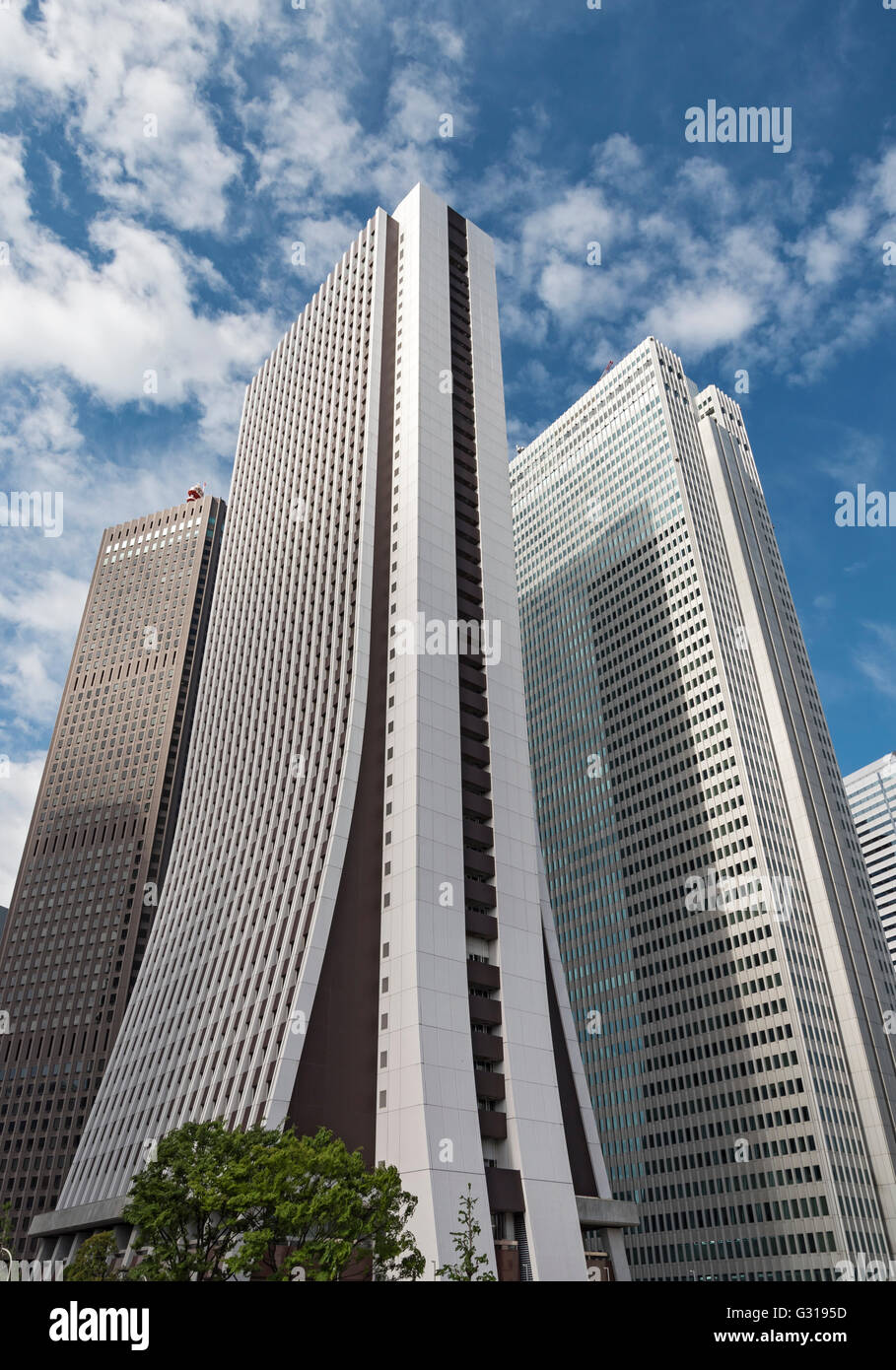 Shinjuku Center, Sompo und Nomura Gebäude, Nishi-Shinjuku, Tokyo, Japan Stockfoto
