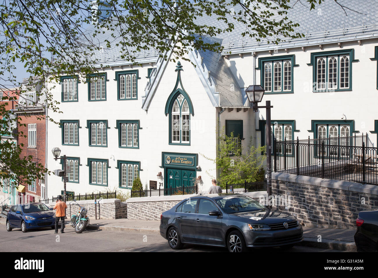 Gebäude in der Altstadt von Quebec City Stockfoto