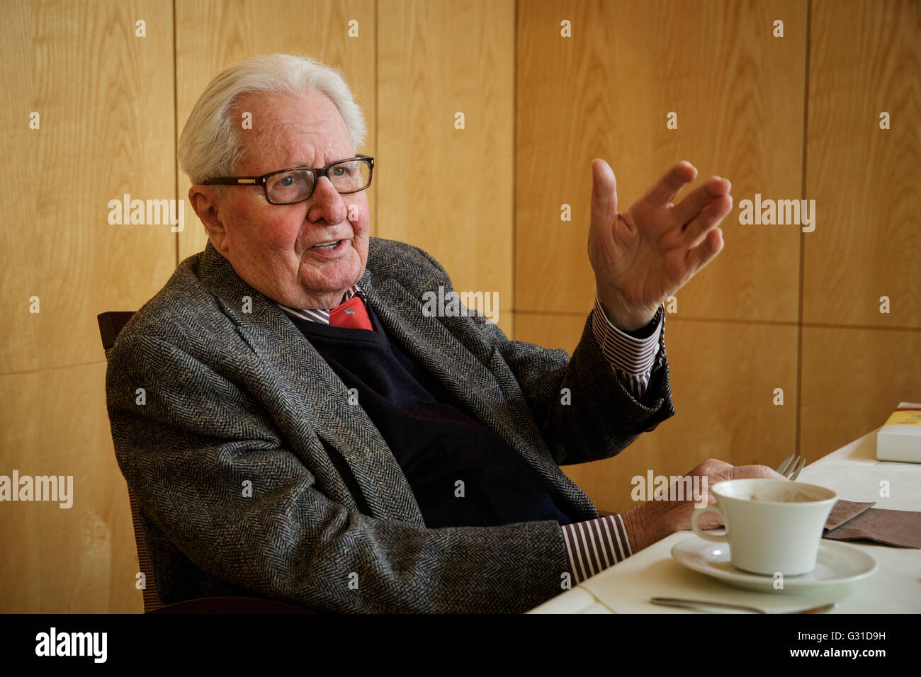 Muenchen, Deutschland, Hans-Jochen Vogel, SPD, ehemaliger Parteivorsitzender Stockfoto