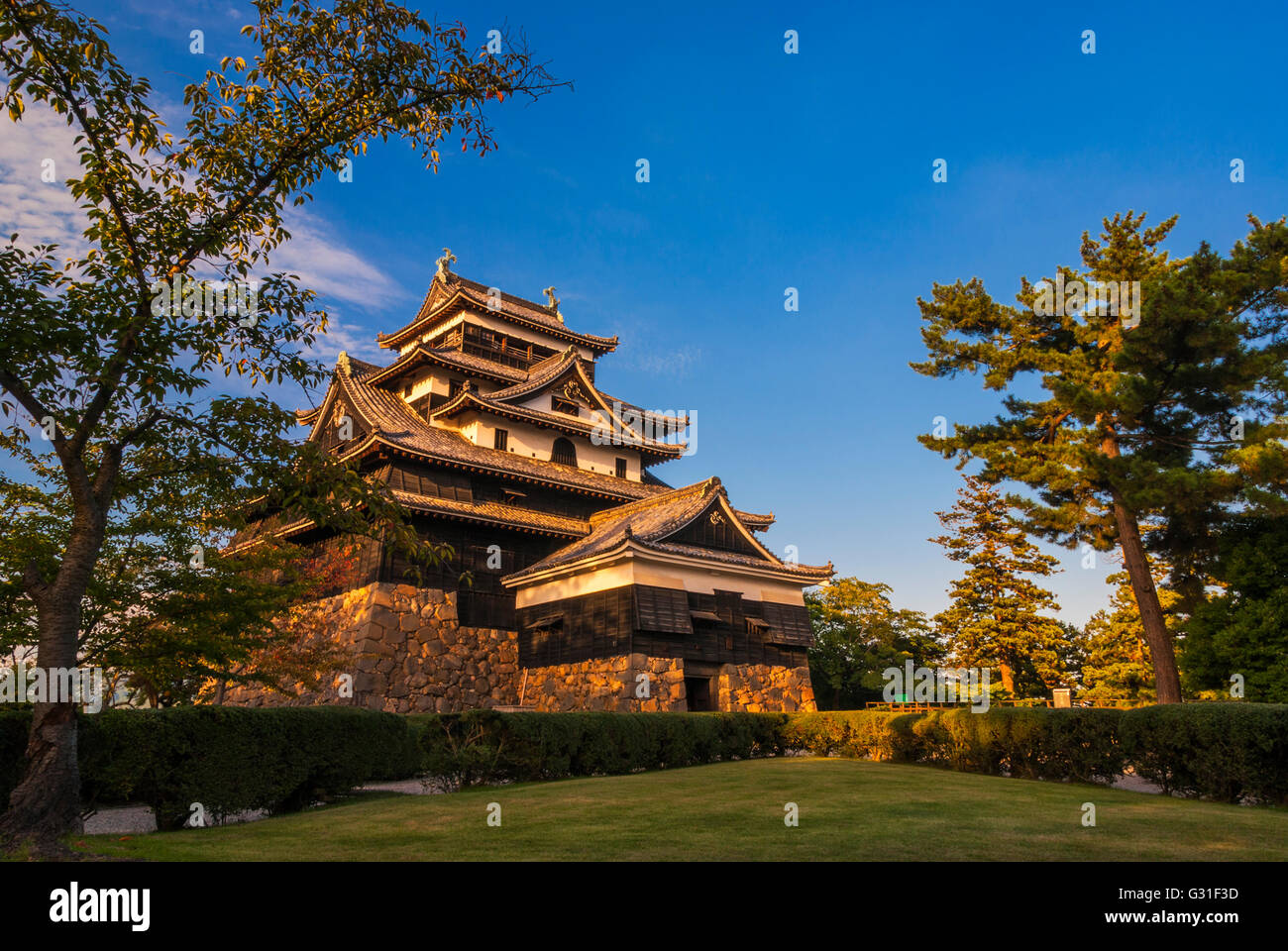 Burg Matsue, Präfektur Shimane, Japan. Stockfoto